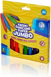 Κηρομπογιές Astra Super Jumbo 8 τεμ.