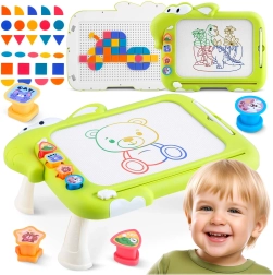 Ricokids μαγνητικός πίνακας ζωγραφικής με τραπεζάκι και μωσαϊκό rk-823 - 1 τεμάχιο