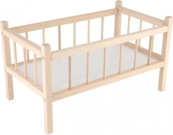 Ξύλινη κούνια για κούκλες