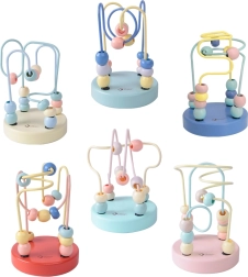 Κλασικό ξύλινο παιχνίδι λαβύρινθος με σύρματα για παιδιά