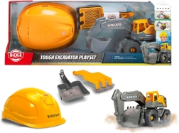 Σετ κατασκευών Volvo εκσκαφέας με κράνος και εργαλείο