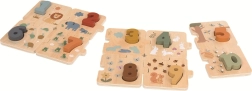 Ξύλινο παζλ μέτρησης με ζωάκια 2Kids Toys