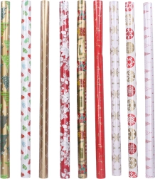 Χαρτί περιτυλίγματος 0,7x2 m Χριστούγεννα μιξ 1