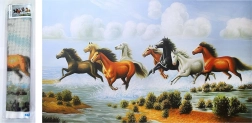 Διαμαντένια ζωγραφική Καλπάζον κοπάδι 80x40cm