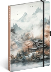 Γραμμωμένο σημειωματάριο Notique Ιαπωνία 13 × 21 cm