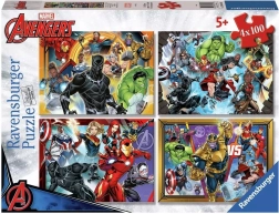Παζλ Ravensburger Marvel: Avengers 4x100 κομμάτια