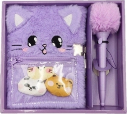 Λούκινο ημερολόγιο Kotek με κλειδαριά και στυλό TOYS INN