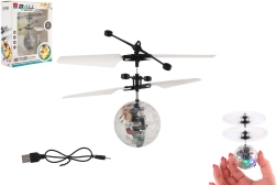 Ιπτάμενη μπάλα ελικοπτέρου με LED φως και χειρισμό με το χέρι