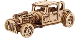 Ugears 3D ξύλινο μηχανικό παζλ hot rod furious mouse