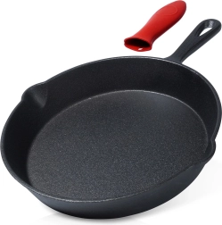 Χυτοσιδηρά κατσαρόλα με σιλικονούχο κάλυμμα 25 cm