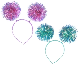 Πάρτι στέκα με αστραφτερές μπάλες pom-pom