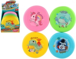 Σιλικονούμενος ιπτάμενος δίσκος για παιδιά 18 cm – 4 πολύχρωμα μοτίβα
