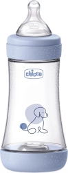 Chicco αντικολικό βρεφικό μπιμπερό Perfect5 240 ml με θηλή Physio, μεσαία ροή 2m+