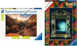 Παζλ Ravensburger 2×1000 κομματιών με τεχνολογία SoftClick