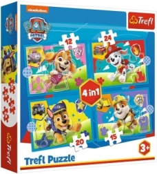 Παζλ 4σε1 Paw Patrol Τρέχοντα Σκυλάκια