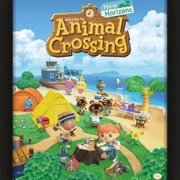3D κάδρο Animal Crossing με λεντικουλαρική εκτύπωση