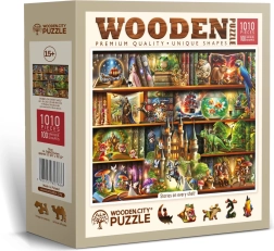 Ξύλινο παζλ Wooden City «Μια ιστορία σε κάθε ράφι» – 1010 κομμάτια