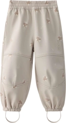 Παιδικό παντελόνι softshell LEOKID Vic Silver Cloud Flower – Μέγεθος 104