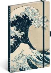 Σημειωματάριο NOTIQUE Katsushika Hokusai 13 × 21 cm, με κουκκίδες