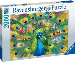 Παζλ 2000 κομματιών τοπίο με παγώνι RAVENSBURGER