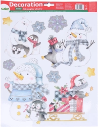 Χριστουγεννιάτικη διακόσμηση παραθύρου 41 × 29 cm