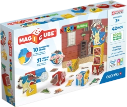 Geomag Magicube Τα τρία μικρά γουρουνάκια – μαγνητικοί κύβοι και κλιπ