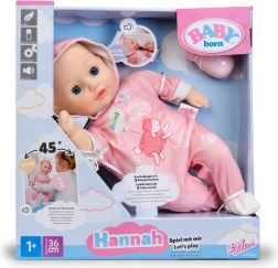 BABY born Hannah – έλα να παίξουμε, κούκλα 36 cm με μπιμπερό και πιπίλα