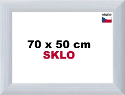 Αλουμινένια κορνίζα για παζλ 70 × 50 cm, ασημί