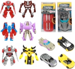 Μεταμορφούμενο αυτοκίνητο σε ρομπότ 10 εκ. σε πλαστικό κουτί