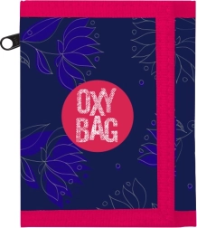 Υφασμάτινο πορτοφόλι OXY Flowers με κλείσιμο βέλκρο
