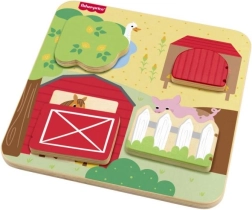 Fisher-Price Ξύλινο παιχνίδι κρυφτού με ζωάκια