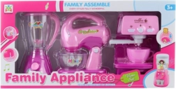 Παιδικό σετ ηλεκτρικών συσκευών κουζίνας με μπαταρίες – καφετιέρα, μίξερ και μπλέντερ