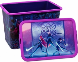 Αποθηκευτικό κουτί K-Pop Demon Hunters με καπάκι με κλιπ 23 l