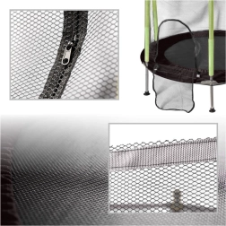 Παιδικό τραμπολίνο για το σπίτι και τον κήπο με δίχτυ 140 cm, πράσινο