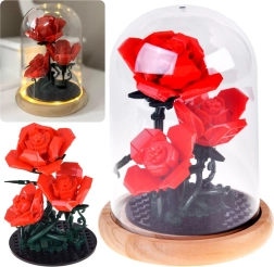 Σετ κατασκευής φωτιζόμενο τριαντάφυλλο κάτω από θόλο, 219 κομμάτια