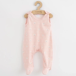 Βρεφικά φορμάκια με πατουσάκια New Baby Classic II αρκουδάκι λευκό 56 (0–3 μ)
