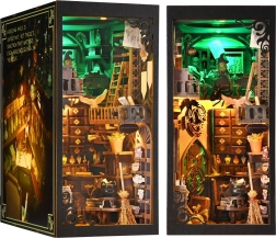 2Kids Toys 3D κατασκευή σελιδοδείκτη βιβλίου, μινιατούρα σπιτιού μάγισσας