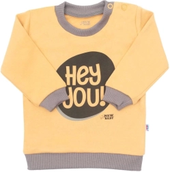Βρεφικό μπλουζάκι New Baby With Love μουσταρδί