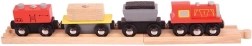 Bigjigs Rail εμπορευματικό τρένο με ράγες