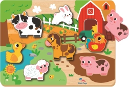 Ενσφηνωτό παζλ Φάρμα για παιδιά από 2Kids Toys