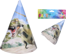 Καπελάκια πάρτι DINO 15 cm, 6 τεμάχια