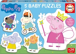 Παιδικό παζλ Μωρού Γουρουνάκι PEPPA 5σε1 (3–5 κομμάτια)