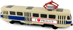 Μεταλλικό ρετρό τραμ PRAGUE T3 16 cm με ανοιγόμενες πόρτες