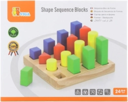 Ξύλινο παζλ τοποθέτησης – χρώματα και σχήματα