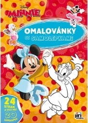 Βιβλίο ζωγραφικής Α4 με αυτοκόλλητα Minnie