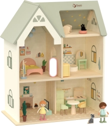 Ξύλινο κουκλόσπιτο Cozy Cottage με έπιπλα
