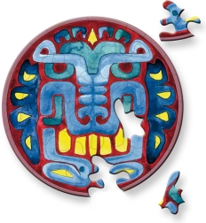 Στρογγυλό παζλ CURIOSI Picoli – μάσκα, 33 κομμάτια