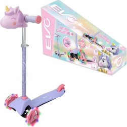 EVO Light Up Mini Cruiser παιδικό τρίτροχο πατίνι με ροδάκια LED Μονόκερος