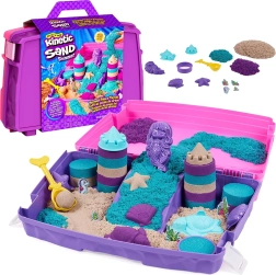 Kinetic Sand Mermaid Palace – φορητό σετ με λαμπερή άμμο και αξεσουάρ 934 g