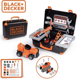 Smoby Black & Decker Βαλιτσάκι με εργαλεία και αυτοκίνητο για κατασκευή
